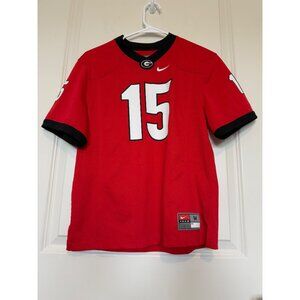 Georgia Bulldogs Carson Beck Nike Football Jersey Red #15 Size M